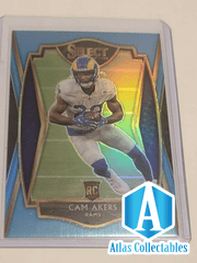 2020 Select Prizm Light Blue #155 Cam Akers #RD 19/99